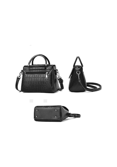 Shidai888 A966-5 Taş Desen Bayan Tek Omuz Çantası Mavi