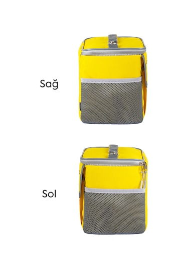 Best Çanta Pro+ 10 Litre Termos Piknik Çantası Yalıtımlı Termal Soğutucu Buzluk Çanta Sarı