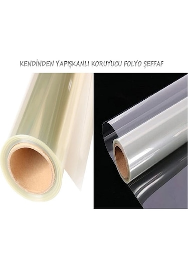 Mobilya,masa,cam Koruma Yapışkanlı Şeffaf Folyo 50 Cm X 1 Metre