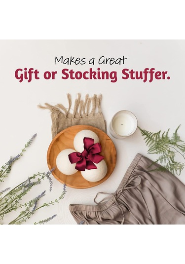 Kosona 6 Adet Yumuşak Yün Kurutma Topu - Evde Çamaşır Temizliği Ve Kurutma İçin Eko Dost Malzeme Açık Sarı