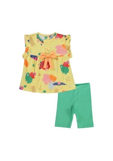 Tuffy Kids Tuffy Kız Bebek Takım 6-18 Ay Sarı Sari