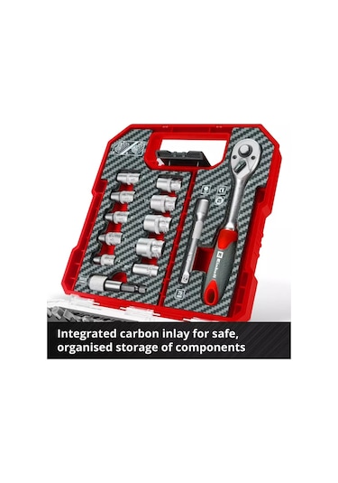 Einhell 37 Parça Uç ve Cırcır Seti L-Box - 49109022