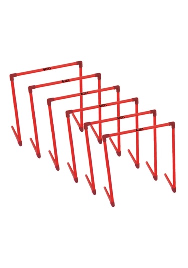 Scucs 70 Cm Engel Geçmeli 6'lı Set Kırmızı