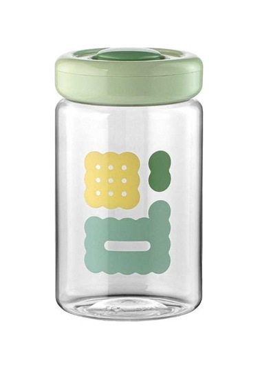 Trendooze 1500ml Fındık Baharat Şeker Mühür Şişe Pres Tipi Gıda Saklama Kabı Yeşil Model Yeşil 1500ml