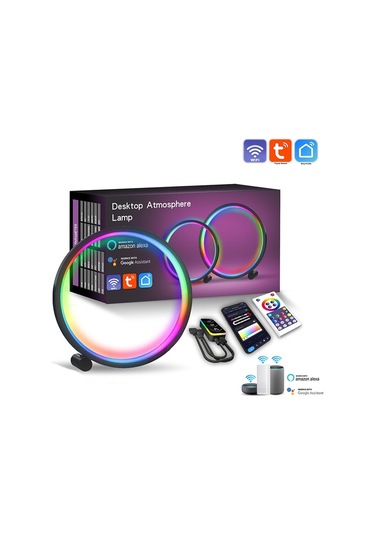 Cbtx Lıxıncorda Sal052 Rgbıc Akıllı Led Işık Masaüstü Ortam Halka Işığı Desteği Tuya Wifi