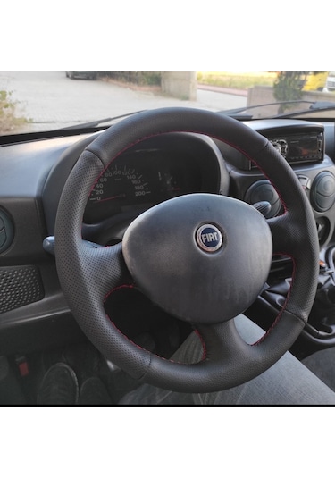 Fiat Doblo 2005-2010 Araca Özel Direksiyon Kılıfı Noktalı Düz