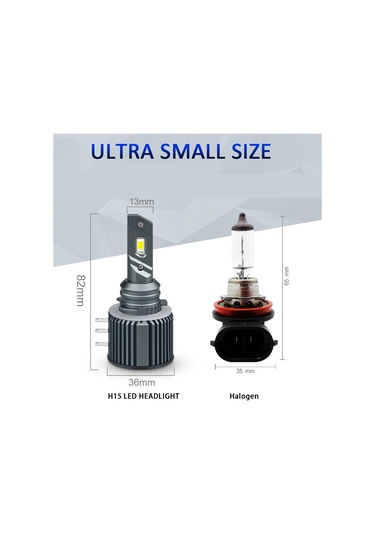 Led far ampulü H15 3570 chip 100W 20.000LM Canbus 9-32V / LAAM560-2