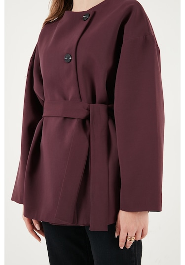 Lela Bayan Trençkot 6927672 Mürdüm Mürdüm