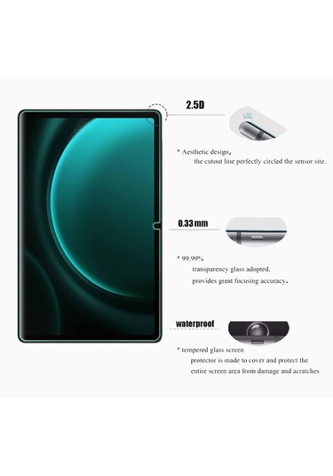Galaxy Tab S9/s9 Fe/s7/s8 11'' Uyumlu Temperli Cam Ekran Koruyucu