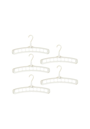 Suntek Elbise Askısı Organizatör Beyaz 5 Adet Çok Renkli