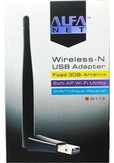 Alfanet W113 Usb Antenna Wireless Adapter