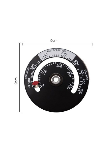 Pazly Yüksek Hassasiyetli Manyetik Şömine Termometresi - 100 F-900 F Ölçüm Aralığı