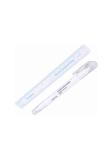 Vkemall Cilt İçin Steril Tek Kullandım Markör Kalemi - İki Uçlu Uçlar İle Doğru Konumlandırma Ve Detaylı İşler İçin Tato Ve Cerrahi Erişim Malzemesi Diğer