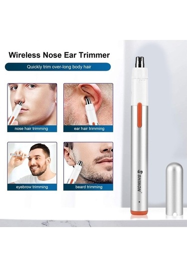 Pazly Yüz Ve Vücut İçin Renkli Makas Kulak Kılı Kesici, Kaş Ve Burun Kılı Döner Bıçak 360 Bm Çok Renkli Çok Renkli