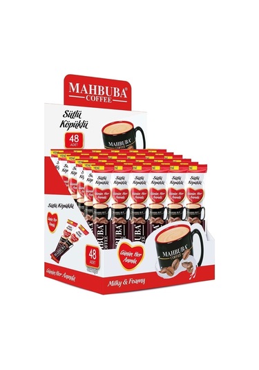 Mahbuba 3ü1 Arada Sütlü Köpüklü Hazır Kahve 48x18gr Hazır