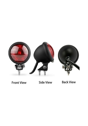 Novahub Stop Stop Motosiklet Lens Led Lambası Kırmızı Arka Altın 12v Df Altın