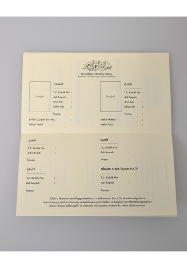 Dini Nikah Seti Kurdeleli Özel Kutu Dini Nikah Defteri, Kadife Yasin, Gelin Başörtüsü, Kristal Tesbih, Gül Suyu, Takke, Esans