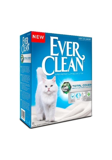 Ever Clean Total Cover İnce Taneli Topaklaşan Kedi Kumu 6 L