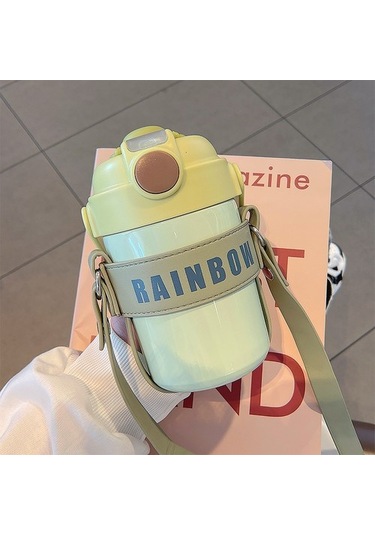 Yüksek Görünümlü Samanlı Su Bardağı Ujpyqv Açık Yeşil