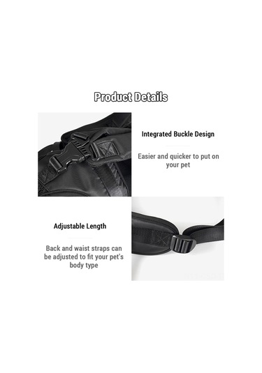 Jokmae Pratik Köpek Taşıyıcı Siyah