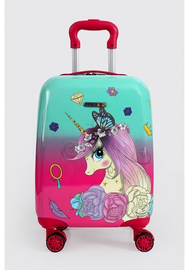 Unicorn Çocuk Valizi Ççs 5256 Pembe Pembe