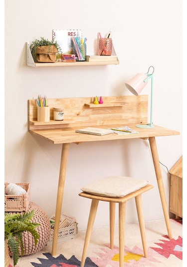 2 Ayaklı Basic Model Ahşap Çalışma Masası Ceviz