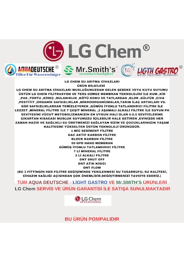 Lg Chem Cool Beyaz 8lt 5fl Pompalı 10 Aşama Su Arıtma Cihazı