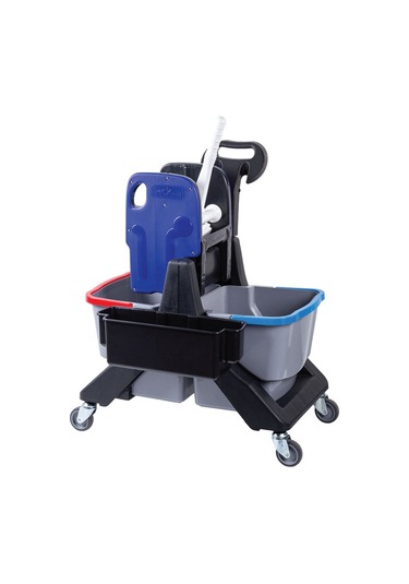 Mck Plus Çift Kovalı Temizlik ve Paspas Arabası Temizlik Seti