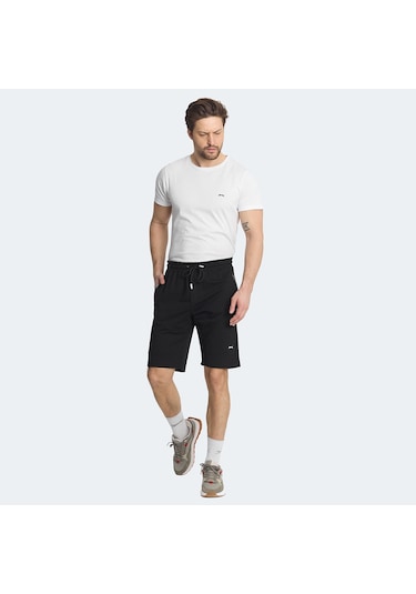 Slazenger NASIM Erkek Cepli Siyah Şort