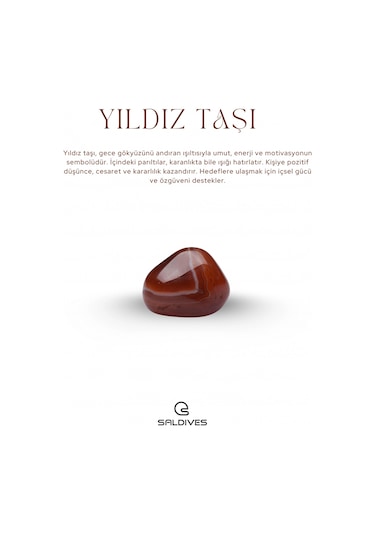 Yıldız Taşı Doğaltaş Kolye Ve Küpe
