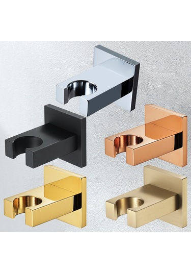 Su Girişi Olmayan Sprinkler Tabanı Krom Siyah Altın Bakır Kare Tutucu Sabit Duş Başlığı Braketi Diğer