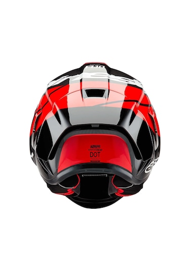 Alpinestars Supertech R10 Carbon Element Spor Motosiklet Kaskı Siyah Kırmızı Beyaz