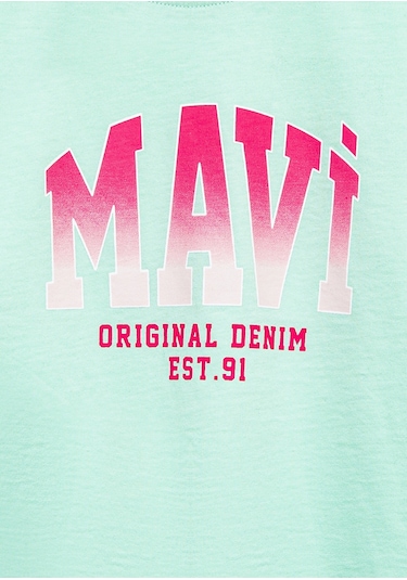 Mavi - Mavi Logo Baskılı Yeşil Tişört 7610386-71643 Yeşil