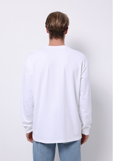 Colins Comfort Fit Yuvarlak Yaka Düz Erkek Beyaz Uzun Kol Tişört Cl1076435 Q1.v1 Wht Beyaz