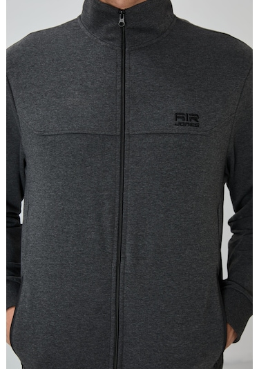 Tommy Life Anton Antrasit Melanj - Siyah Jogger Eşofman Takım - 85178 Antrasit - Siyah