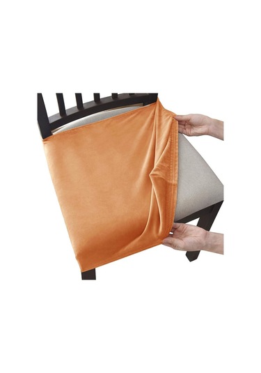 Deve Tüyü Kadife Sandalye Koltuk Kapakları Çıkarılabilir Yıkanabilir Anti-toz Streç Spandex Yemek Odası Döşemeli Sandalye Koltuk Slipcovers