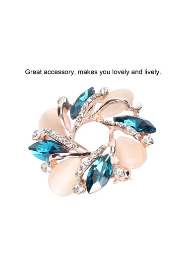 Mufunye Alloy Gül Desenli Broş - Renkli Takı Aksesuarı, Kıyafet Ve Eşarp Dekorasyonu, Kolay Takılabilir, Hediye Seçeneği Diğer