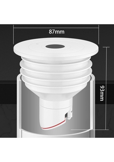 Pazly Suntek Silikon Drenaj Borusu Contası Deodorant Beyaz 93mmx87mm -