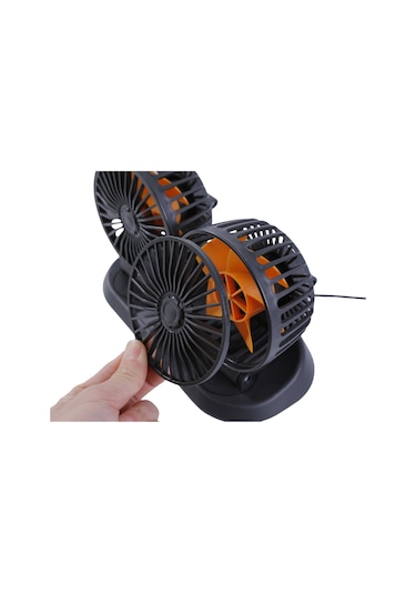 Çift Başlıklı 5" 24V Araç Fanı