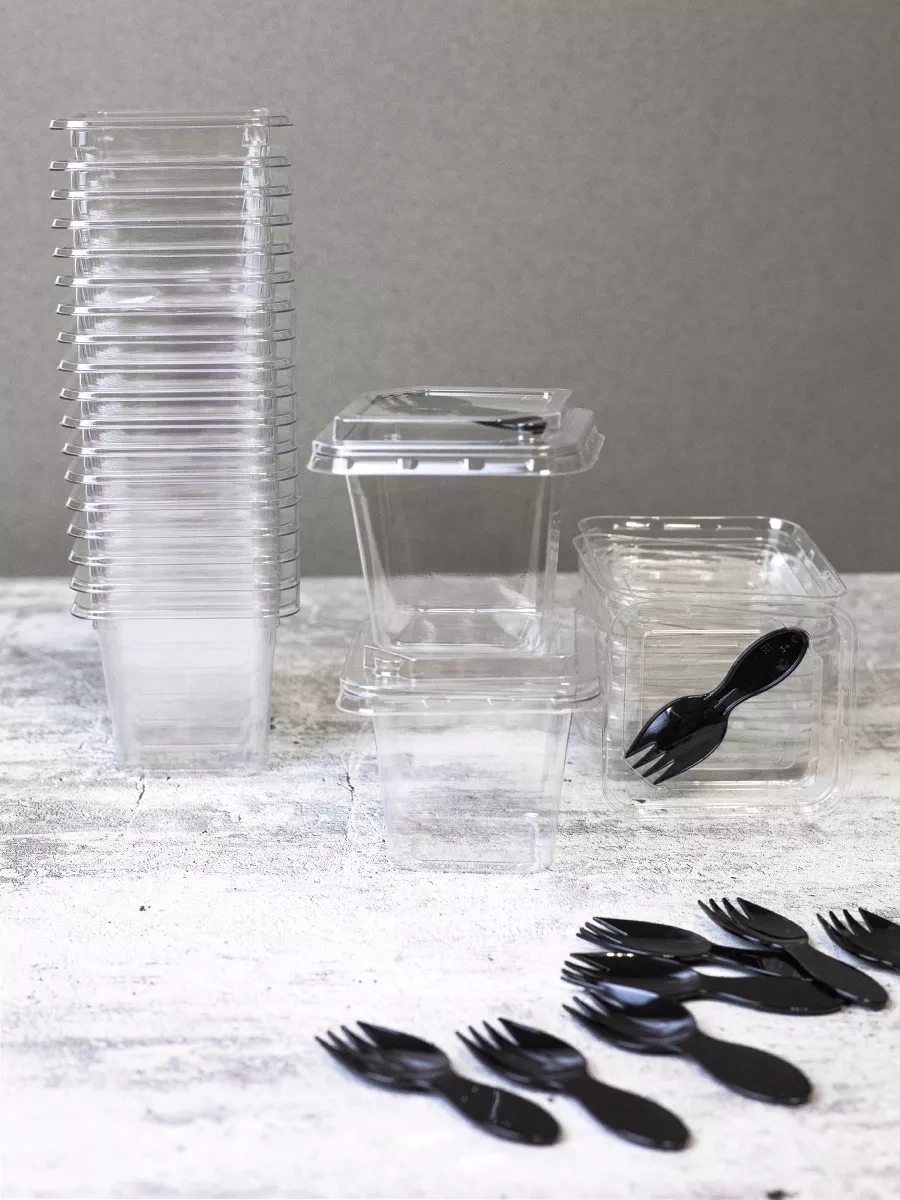 Dobryj Kupec Kremanka, Kavanozlar İçin Tabaklar Ve Çatal Bıçak Takımı 250334536 100 adet