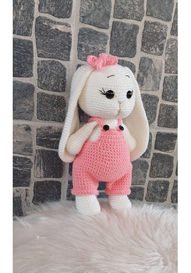 Amigurumi Tavşan Oyuncak - 23 Cm Pembe