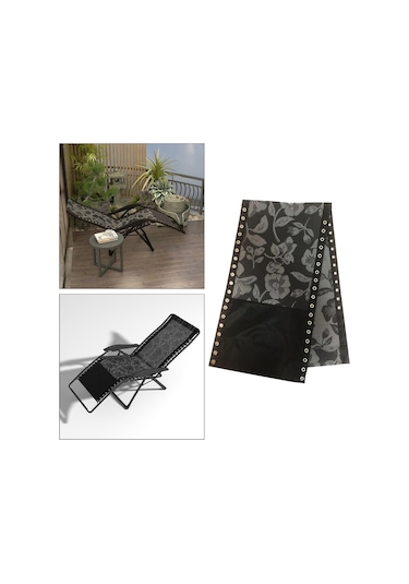 Suntek Katlanır Askılı Sandalyeler Sandalye Açık Çim Siyah