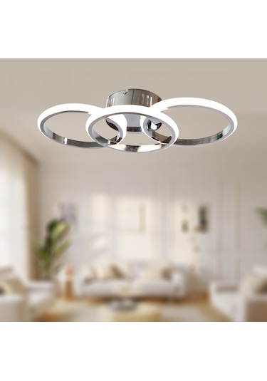 Tt305-3-kr Tt Aydınlatma 3 Renk Işık Krom Kaplama 3 Lü Led Avize Krom