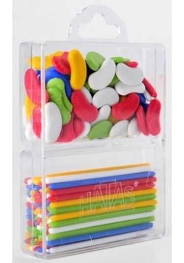 Hatas Sayı Seti Sayı Çubuklu ve Fasulyeli 0875 - 10 Adetli Paket
