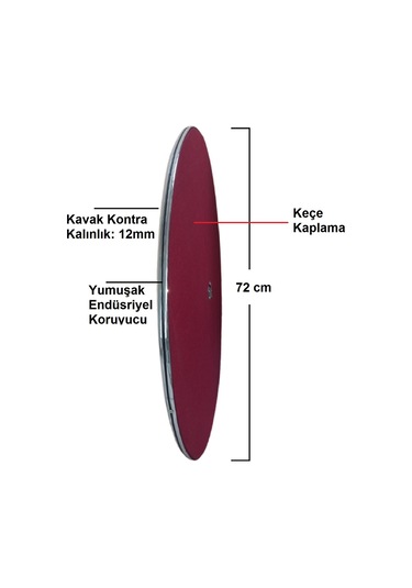 Dart Arkalığı Ahşap Yuvarlak Model 12 MM 72 CM