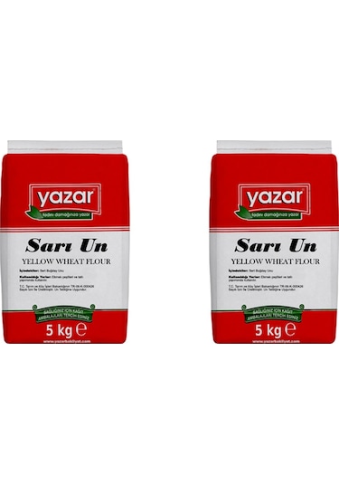 Yazar Taş Değirmende Öğütülmüş Sarı Un 2 x 5 KG