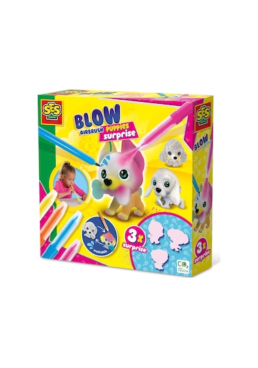 Ses Creative Boya Üfleme Kalemi - 3 X Kuçu Kuçu Sürprizi