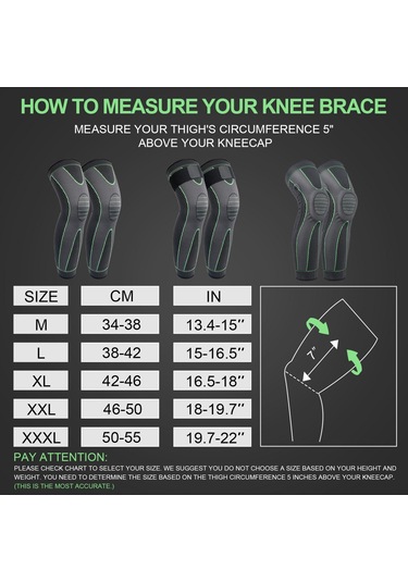 Pazly--egzersiz Için Termal Dizlikler M Yeşil