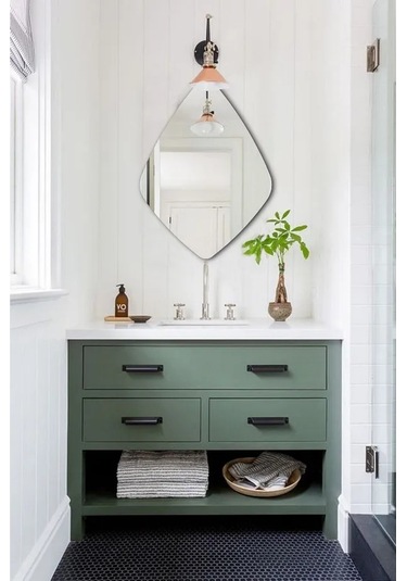 Fawdecor Baklava Model Dekoratif Duvar Aynası M2