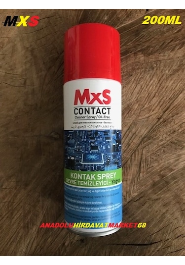 Mxs Kontak Spreyi Kontak Sprey Devre Temizleyici Yağsız 200 ML